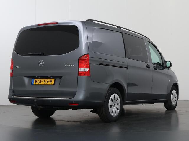 Mercedes-Benz VITO 116 CDI Aut. | L2 Lang | Dubbele Cabine | Navigatiesysteem | Cruise Control | Climate Control | Spraakassistent | Parkeercamera | 6-zits | Trekhaak | Certified