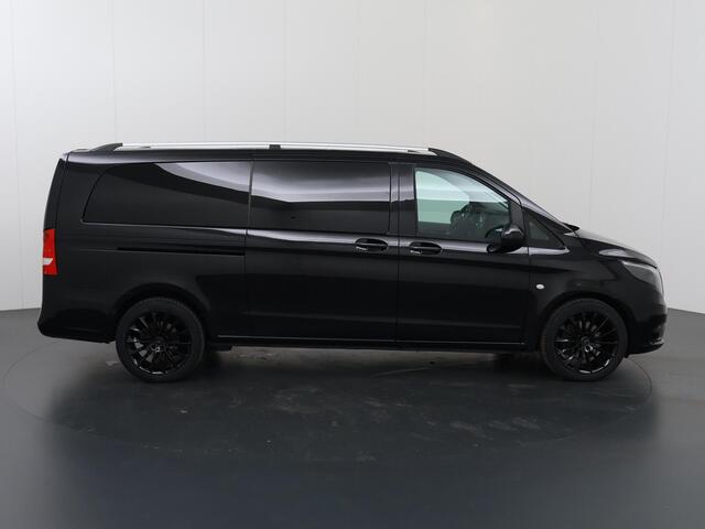 Mercedes-Benz VITO 119 CDI | 190 PK | Aut. | XL L3 | DUBBEL CABINE | ELEKTRISCHE SCHUIFDEUR | NAVIGATIE | CRUISE | AIRCO | LEDEREN BEKLEDING | TREKHAAK | DONKER GETINT GLAS | ACHTERUITRIJCAMERA | 19" LICHTMETALEN WIELEN