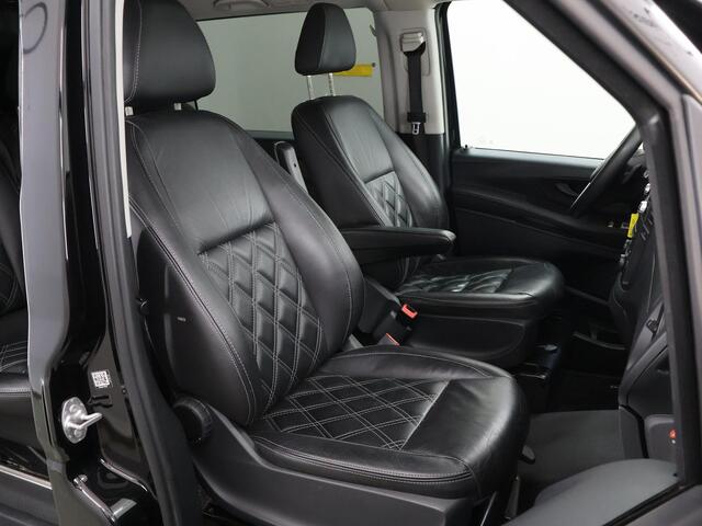 Mercedes-Benz VITO 119 CDI | 190 PK | Aut. | XL L3 | DUBBEL CABINE | ELEKTRISCHE SCHUIFDEUR | NAVIGATIE | CRUISE | AIRCO | LEDEREN BEKLEDING | TREKHAAK | DONKER GETINT GLAS | ACHTERUITRIJCAMERA | 19" LICHTMETALEN WIELEN