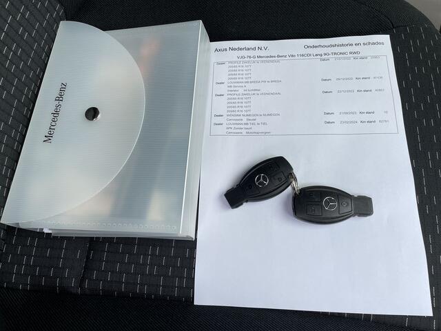 Mercedes-Benz VITO 116 CDI 164pk E6 Lang BPM Vrij! Lease ¤352 p/m, Airco, Navi+Camera, Trekhaak, PDC V+A, Bedrijfsinrichting, Onderhoudshistorie aanwezig