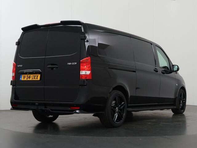 Mercedes-Benz VITO 116 CDI Aut. | L3 XL | Pro | EDITION | 19" Velgen | Spoilerpakket | Treeplanken | Automaat | Parkeercamera | Distronic Plus | Trekhaak 2500Kg | Dubbele schuifdeuren | Stoelverwarming | Certified