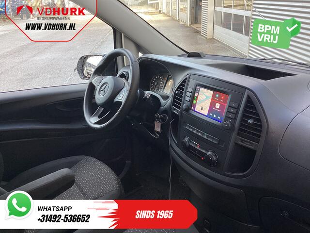 Mercedes-Benz VITO 116 CDI Aut. L2 BPM VRIJ! Carplay/ Stoelverw./ 270Gr. Deuren/ Cruise/ Airco/ Navi/ Camera/ PDC