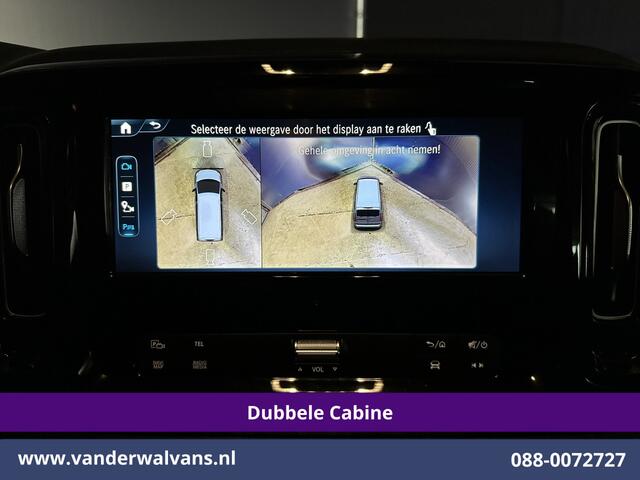 Mercedes-Benz VITO 116 CDI 164pk 9G-Tronic Automaat L2H1 Dubbele Cabine Fabrieksgarantie Euro6 Airco | 2x zijdeur | 5-Zits | 360 graden Camera | Navigatie LED, LM velgen, 2500kg Trekhaak, Adaptieve Cruisecontrol, Parkeersensoren, Isofix, MBUX