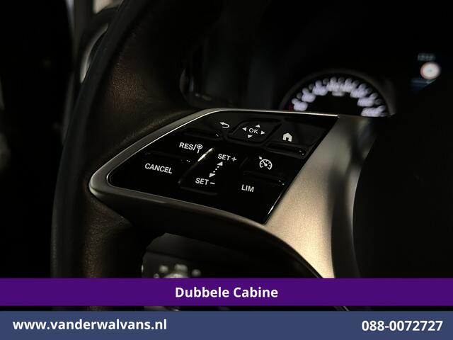 Mercedes-Benz VITO 116 CDI 164pk 9G-Tronic Automaat L2H1 Dubbele Cabine Fabrieksgarantie Euro6 Airco | 2x zijdeur | 5-Zits | 360 graden Camera | Navigatie LED, LM velgen, 2500kg Trekhaak, Adaptieve Cruisecontrol, Parkeersensoren, Isofix, MBUX