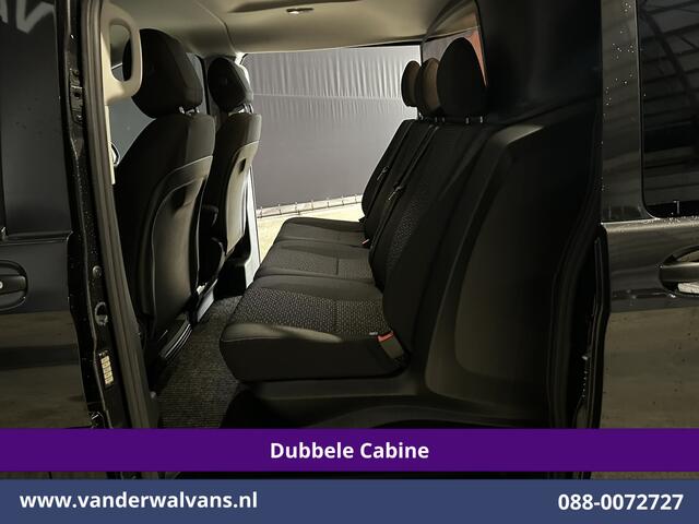 Mercedes-Benz VITO 116 CDI 164pk 9G-Tronic Automaat L2H1 Dubbele Cabine Fabrieksgarantie Euro6 Airco | 2x zijdeur | 5-Zits | 360 graden Camera LED, LM velgen, 2500kg Trekhaak, Adaptieve Cruisecontrol, Parkeersensoren, Isofix, MBUX