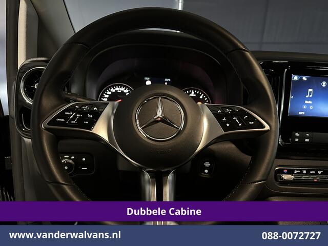 Mercedes-Benz VITO 116 CDI 164pk 9G-Tronic Automaat L2H1 Dubbele Cabine Fabrieksgarantie Euro6 Airco | 2x zijdeur | 5-Zits | 360 graden Camera LED, LM velgen, 2500kg Trekhaak, Adaptieve Cruisecontrol, Parkeersensoren, Isofix, MBUX
