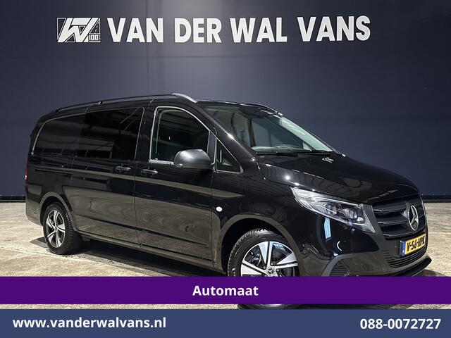 Mercedes-Benz VITO 116 CDI 164pk 9G-Tronic Automaat L2H1 Dubbele Cabine Fabrieksgarantie Euro6 Airco | 2x zijdeur | 5-Zits | 360 graden Camera | Navigatie LED, LM velgen, 2500kg Trekhaak, Adaptieve Cruisecontrol, Parkeersensoren, Isofix, MBUX