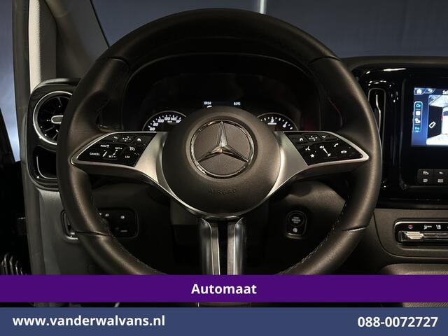 Mercedes-Benz VITO 116 CDI 164pk 9G-Tronic Automaat L2H1 Dubbele Cabine Fabrieksgarantie Euro6 Airco | 2x zijdeur | 5-Zits | 360 graden Camera | Navigatie LED, LM velgen, 2500kg Trekhaak, Adaptieve Cruisecontrol, Parkeersensoren, Isofix, MBUX