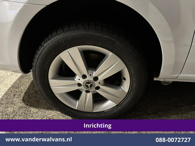 Mercedes-Benz VITO 114 CDI 136pk L2H1 Inrichting Euro6 Airco | Camera | LM velgen | Cruisecontrol | Trekhaak | Stoelverwarming Dakdragers, Parkeersensoren, Bijrijdersbank, Achterklep