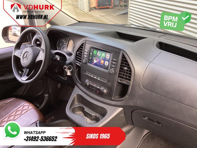 Mercedes-Benz VITO 114 CDI Aut. DC Dubbel Cabine Buffl Leder/ 2x Schuifdeur/ Carplay/ Navi/ Spoiler/ Frontlip/ Sidebars/ 18" LMV/ Cruise/ Airco
