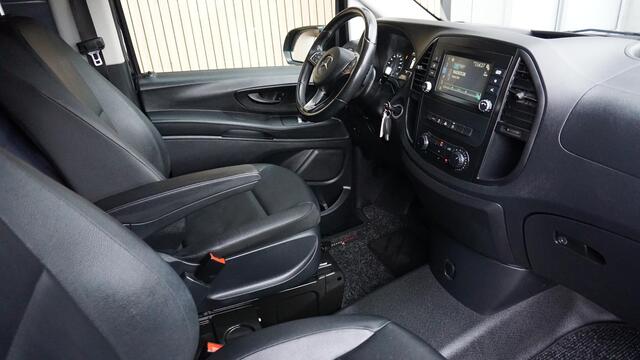Mercedes-Benz VITO 116 CDI 163PK Automaat Extra Lang Leder LED 19inch LM Sidebar Trekhaak *46140km* Cavansiet Blue!