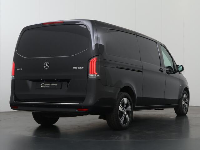 Mercedes-Benz VITO 119 CDI | Aut. | XL L3 | Select | Schuifdeur L+R | LM Velgen | 3-zits | Parkeercamera | Schuifdeur Links + Rechts | Apple Carplay/Android Auto | Alarm | Trekhaak | Stoelverwarming | Certified
