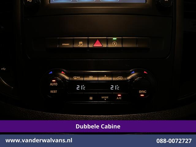Mercedes-Benz VITO 116 CDI 164pk Automaat L3H1 Dubbele Cabine inrichting Euro6 Airco | 5-Zits | Camera | Apple Carplay 2500kg trekhaak, Cruisecontrol, Android Auto, Parkeersensoren