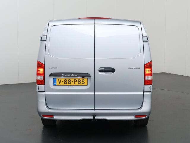 Mercedes-Benz VITO 116 CDI | L3 | PRO | AUT. | 2500 KG TREKHAAK | AIRCO | CRUISE CONTROL | ACHTERUITRIJCAMERA | 2-ZITS | STOEL-STOEL | CARPLAY | ANDROID AUTO | LAADRUIMTE BEKLEDING HOUT | CERTIFIED