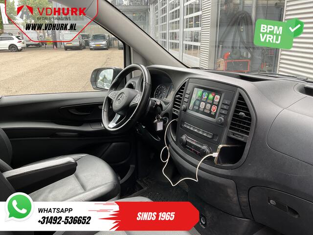 Mercedes-Benz VITO 119 CDI Aut. L3 LED/ Carplay/ Stoelverw./ Standkachel/ Navi/ Cruise/ Camera/ Airco/ 17"LMV/ PDC/ Dakdragers/ Trekhaak