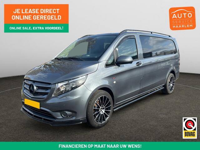 Mercedes-Benz VITO 116 CDI XL AMG Night Edition- 3 Pers, Leder, Stoelverwarming, Park Assist, Cruise, Clima, Sidebars