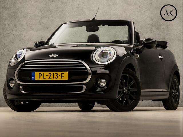 Mini COOPER Mini Cabrio 1.5 Black Sport Automaat (NAVIGATIE, LED KOPLAMPEN, CLIMATE, CRUISE, SPORTSTOELEN, PARKEERSENSOREN, ARMSTEUN, NIEUWSTAAT)