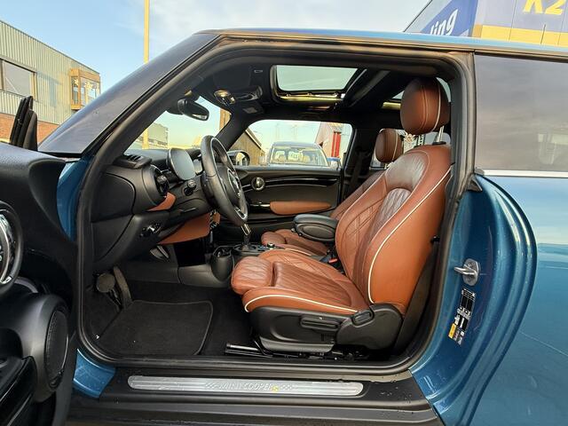 Mini COOPER E S 184PK 33kWh Voll leder interieur BRUIN, PANO, H-K Audio Camera APPLE CARPLAY
