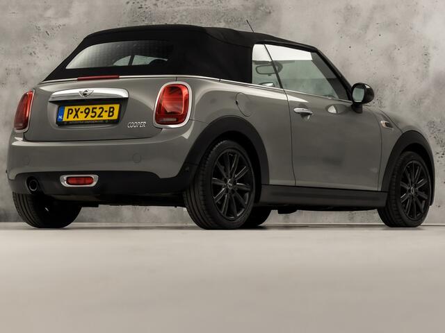 Mini COOPER Cabrio 1.5 Chili Sport (GROOT NAVI, DEALER ONDERHOUDEN, DIAMOND STITCHING, LEDER, STOELVERWARMING, SPORTSTOELEN, JACK UNION ACHTERLICHTEN, PARKEERSENSOREN, NIEUWSTAAT)