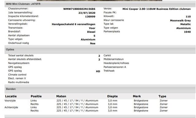 Mini COOPER CLUBMAN Mini 2.0D 150PK Business Edition / Airco-ecc./ Stoelverwarming / Navigatie / Trekhaak / Dab / Pdc. A / Radio multimedia /
