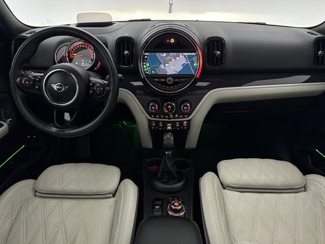 Mini COUNTRYMAN 1.5 Cooper ALL4 Chili 174PK Hybride Pano Sfeer LED Head-up ACC Camera Carplay Clima Leder Navi PDC 18"LMV