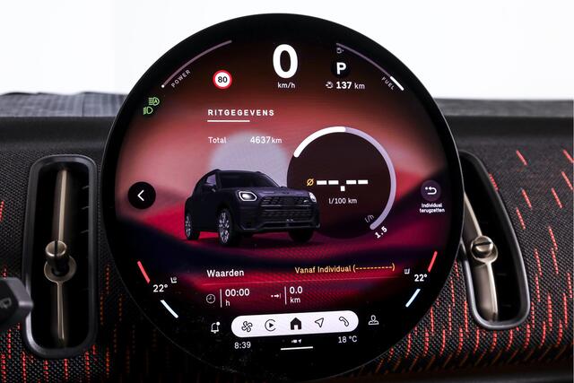 Mini COUNTRYMAN 1.5 C 170 PK John Cooper Works Pakket XL | S/K-Panodak | Dig. Cockpit | Adapt. Cruise | Elek. Stoel | Stoel-+Stuurverw. | Harman/Kardon | PDC | 360 Camera | NAV + App. Connect | ECC | Elek. Klep. | Elek. Trekhaak | LM 20" | 7885