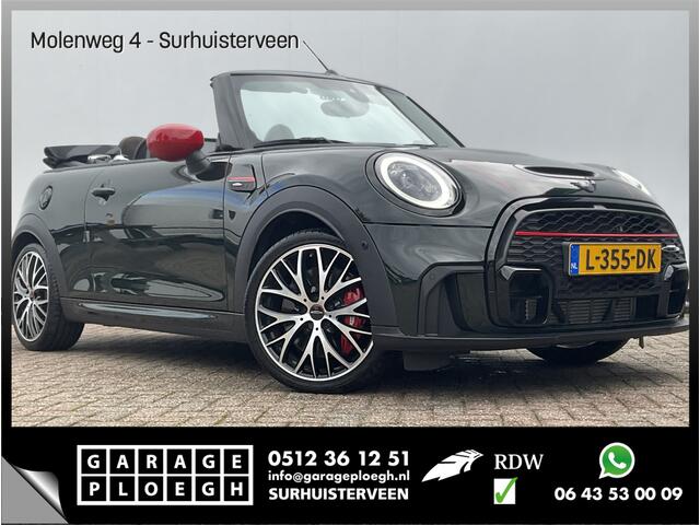 Mini John Cooper Works Mini Cabrio 2.0 Incl.BTW Cabrio H/K Hud Adap.Cruise Stoelverw British-Racing Green!