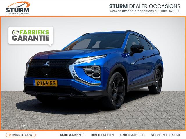 Mitsubishi ECLIPSE Cross 2.4 PHEV Black Edition | Navigatie | 360° Camera | Stuur- + Stoelverwarming | Adapt. Cruise Control | Leder | Keyless Entry | Rijklaarprijs!