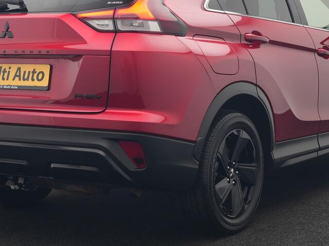 Mitsubishi ECLIPSE Cross 2.4 Black Edition Plug In Hybrid 188pk Dealer O.H. PHEV | Trekhaak Afn. | 360 Camera | Adaptive Cruise | Sportstoelen & Stuur Verwarmd | Navigatie Via TomTom | Apple Carplay | Keyless | Blis | DAB |