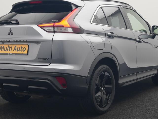 Mitsubishi ECLIPSE Cross 2.4 Black Edition Plug In Hybrid 188pk Dealer O.H. PHEV | 360 Camera | Adaptive Cruise | Alcantara Sportstoelen & Stuur Verwarmd | Blis | Keyless | Navigatie | DAB |