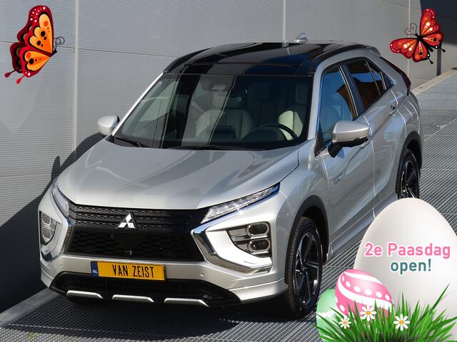 Mitsubishi ECLIPSE Cross PHEV 2.4 INSTYLE 4WD | PLUG IN HYBRID | SoH 87% | V2H | FULL OPTIONS | LEDER | PANORAMADAK | ADAPTIEF CRUISE | ALL SEASON BANDEN | TREKHAAK 1500KG | DODEHOEK ASSISTENT | 360 CAMERA | FABRIEKSGARANTIE TOT 24-11-20