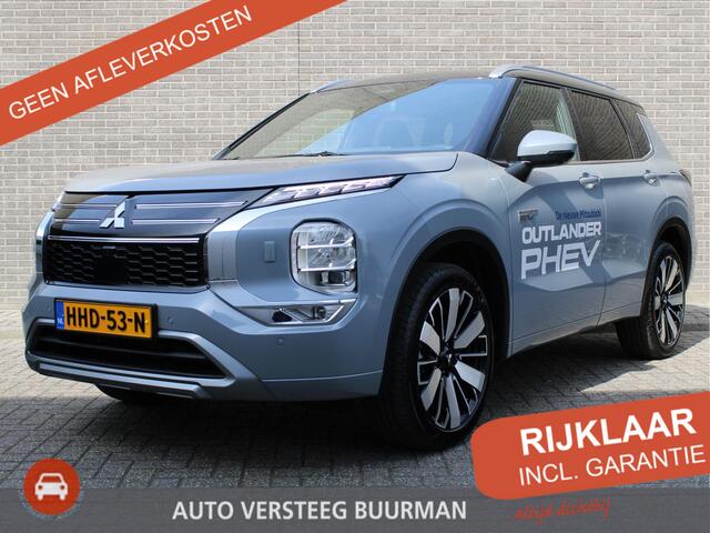 Mitsubishi OUTLANDER 2.4 PHEV Instyle+ Lederen interieur, Elek.glazen panoramadak, Massage stoelen, 20" LM velgen, Trekgewicht 1.600 KG.