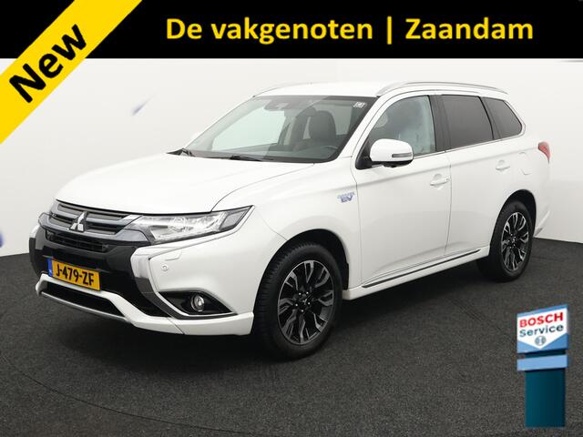 Mitsubishi OUTLANDER 2.0 PHEV Pure stuur en stoel-verw, airco, navi, aklep-autom, lane contr, cruisecont, half leer, arijcam, Apple Carplay/Android Auto, De Mitsubishi Outlander 2.0 PHEV Pure (2018, automaat) is een praktische en comfortabele plug-in hybride SUV die ideaal is