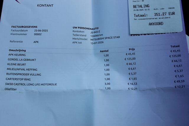 Mitsubishi SPACE STAR 1.0i "Cool+" Airco + 5 deurs !!!