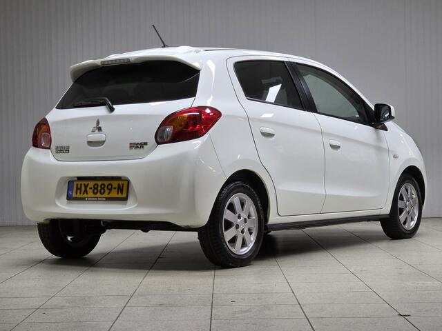 Mitsubishi SPACE STAR 1.0 Bright/ 14'' LMV/ Clima/ Extra getint glas/ Elek. pakket/ Isofix/ Radio-CD AUX/ LEDER. Stuurw./ Dakspoiler/ Dagrijverl.
