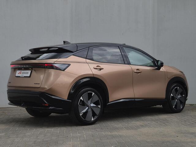 Nissan Ariya e-4ORCE Evolve+ Pack 91 kWh Automaat / 1e Eigenaars Auto direct van Nissan / 20" / HUD / Trekgewicht 1.500 kg / Glazen schuif- en kanteldak / WLTP 498 km stad 612 km / Bose Audio Systeem / Stuur-, Stoel en Achterbankverwarming / Elektrische achterklep / S