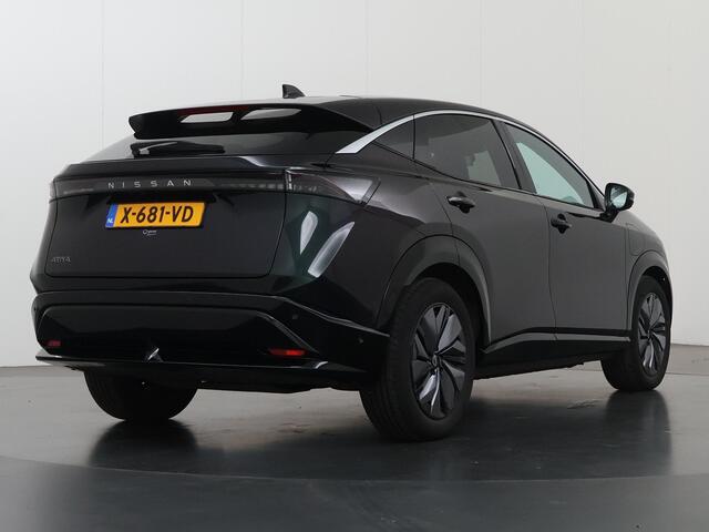 Nissan Ariya Evolve 91 kWh | SOH 99,2% | Apple Carplay/Android Auto | Stoelverwarming/verkoeling | Luxe lederen bekleding | Panoramadak | 360 camera | HUD | Memory stoelen |