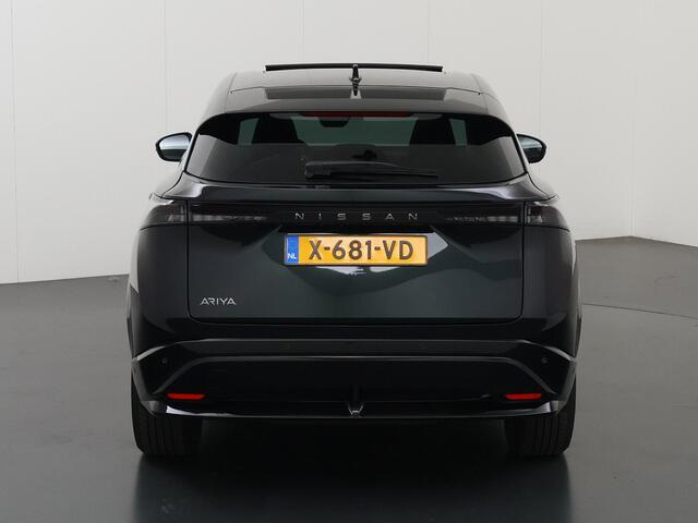 Nissan Ariya Evolve 91 kWh | SOH 99,2% | Apple Carplay/Android Auto | Stoelverwarming/verkoeling | Luxe lederen bekleding | Panoramadak | 360 camera | HUD | Memory stoelen |