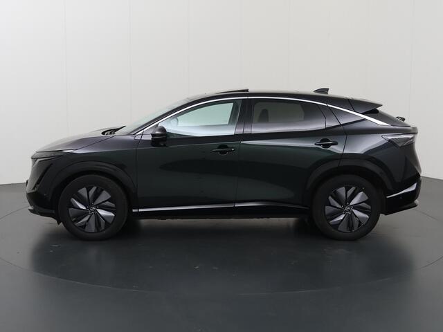 Nissan Ariya Evolve 91 kWh | SOH 99,2% | Apple Carplay/Android Auto | Stoelverwarming/verkoeling | Luxe lederen bekleding | Panoramadak | 360 camera | HUD | Memory stoelen |