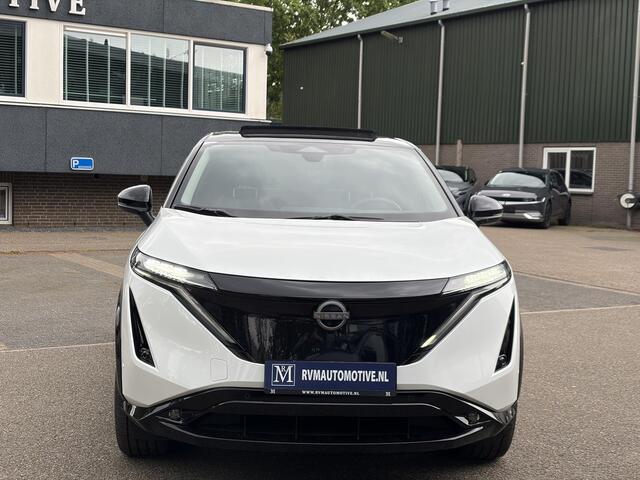 Nissan Ariya e-4ORCE Evolve 91 kWh | TOPSTAAT | NISSAN DEALER ONDERHOUDEN | PANODAK | STOELVERWARMING+ VENTILATIE| BOSE AUDIO| HEAD-UP DISPLAY| AFNEEMBARE TREKHAAK| ELEKTRISCHE ACHTERKLEP| SUPER COMPLEET!|