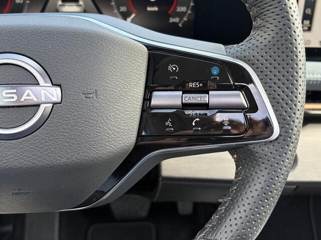 Nissan Ariya Evolve 91 kWh / Stoelverwarming voor en achter / Schuif-kantel dak / Stoelventilatie / Stuurverwarming / 100% dealer onderhouden / Elektrisch verstelbare stoelen met geheugen / Elektrische achterklep / Adaptieve cruise control