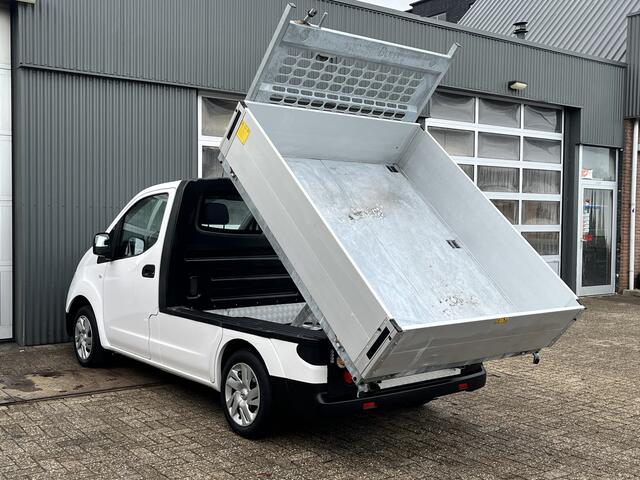 Nissan E-NV200 Business 40 kWh Elektrische Kipper Openlaadbak met Airco Cruise controle Telefoonverbinding 2-Persoons Kieper Pick-up P-up Ex gemeente