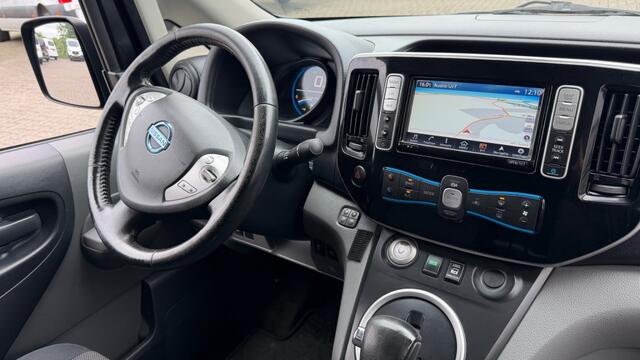 Nissan E-NV200 ZERO EMISSIE 40KWH 80KW 120PK AIRCO/ TREKHAAK/ NAVIGATIE/ CRUISE CONTROL/ CAMERA/ 100% DEALERONDERHOUDEN
