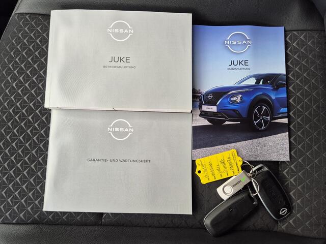 Nissan JUKE 1.0 DIG-T DCT Automaat N-Connecta / Cold pack / Allseason banden / Apple Carplay Android Auto / Cruise control / Achteruitrijcamera / Stuur-, Stoel en voorruitverwarming / Navigatie / Keyless Entry/Start / Climate control /