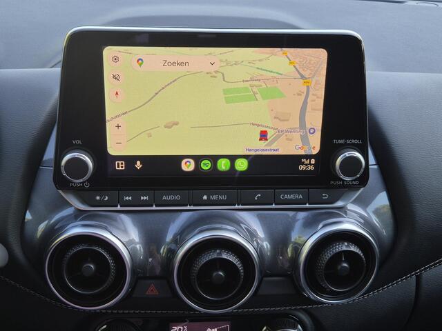 Nissan JUKE 1.0 DIG-T N-Connecta Automaat / Navigatie via Apple Carplay of Android Auto / Cruise control / Achteruitrijcamera / Keyless Entyr/Start / Climate control / Lichtmetalen wielen 17" / Parkeersensoren voor en achter /