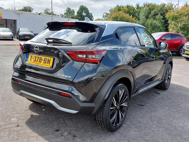 Nissan JUKE 1.0 DIG-T 114pk Automaat N-Design | 1ste Eigenaar | Navi | Apple Carplay+Android Auto | Clima | Cruise | Keyless Entry | Led Koplampen | Pdc V+A+Camera | Privacy Glass | 19''lm