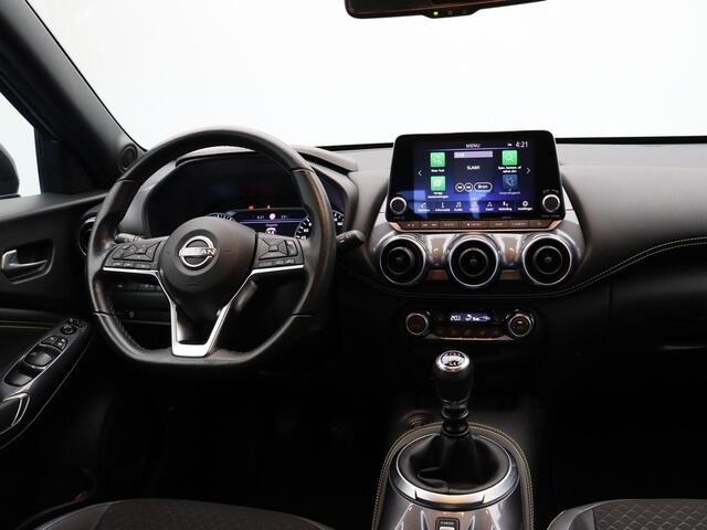 Nissan JUKE 1.0 DIG-T Kiiro | Climate control | Stoelverwarming | Half lederen bekleding | Apple carplay/Android auto | Achteruitrij camera |