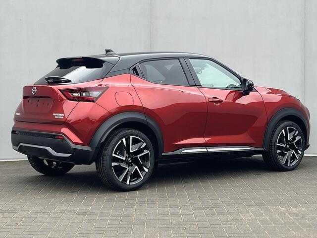 Nissan JUKE 1.6 Hybrid N-Design / ¤3.500,- EINDEJAARSVOORDEEL / NIEUW uit voorraad leverbaar! / Stuur- en Stoelverwarming / Voorruitverwarming / 360° Camera / Adaptieve Cruise Control / Apple Carplay & Android Auto / Keyless Entry & Start / Navigatie full map