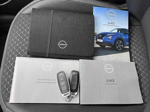 Nissan JUKE 1.6 Hybrid N-Design / ¤3.500,- EINDEJAARSVOORDEEL / NIEUW uit voorraad leverbaar! / Stuur- en Stoelverwarming / Voorruitverwarming / 360° Camera / Adaptieve Cruise Control / Apple Carplay & Android Auto / Keyless Entry & Start / Navigatie full map