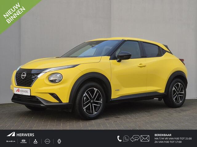 Nissan JUKE 1.6 Hybrid N-Connecta Automaat / Fabrieksgarantie tot 19-07-2027 / Dealer onderhouden / Cold Pack / Technology Pack / Rondomzicht camera / Adaptief CC / Keyless Entry/Start / Climate control /